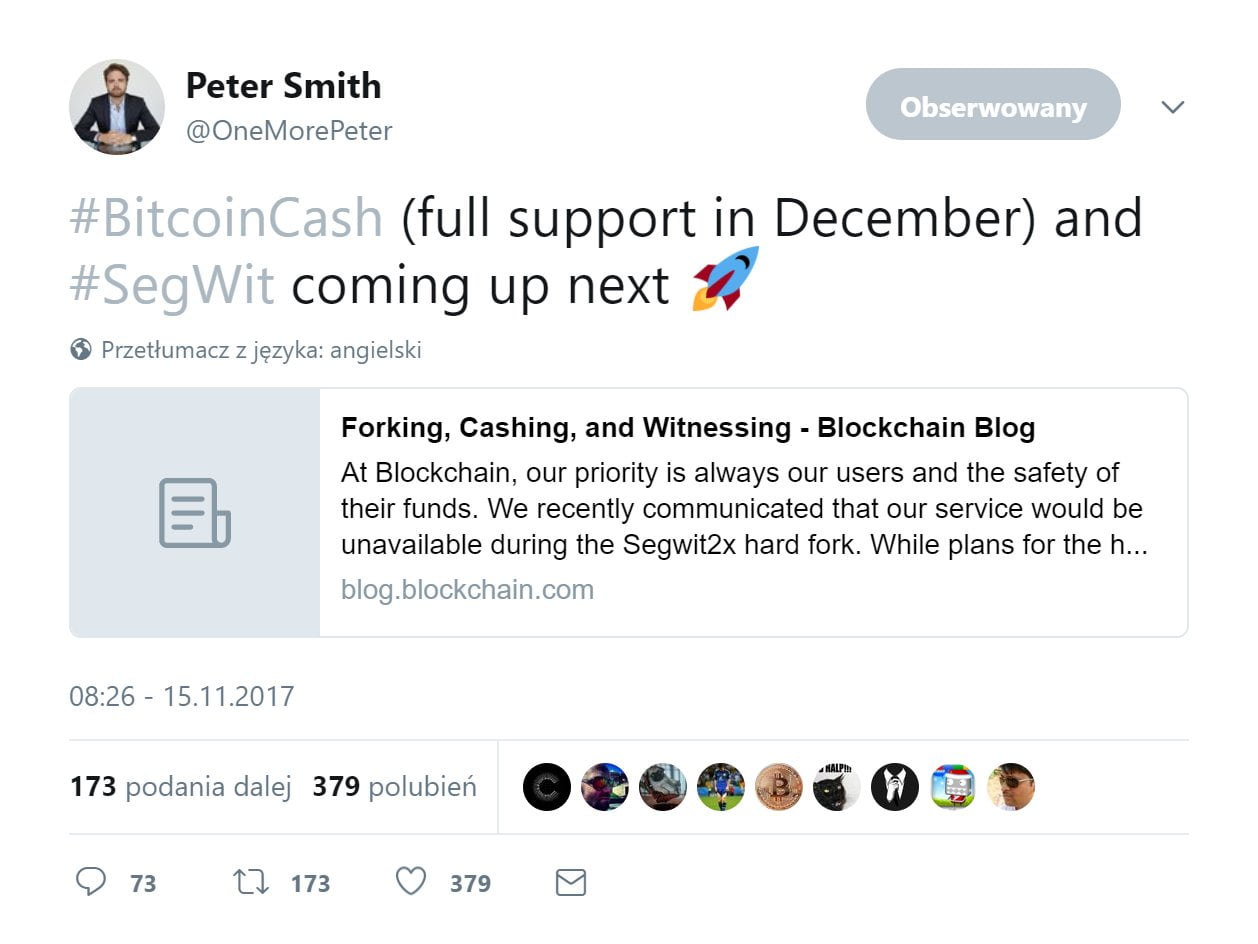Bitcoin Cash CEO Peter Smith