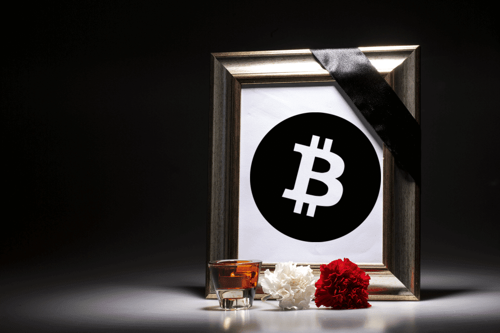 Bitcoin Obituaries nekrolog śmierć BTC