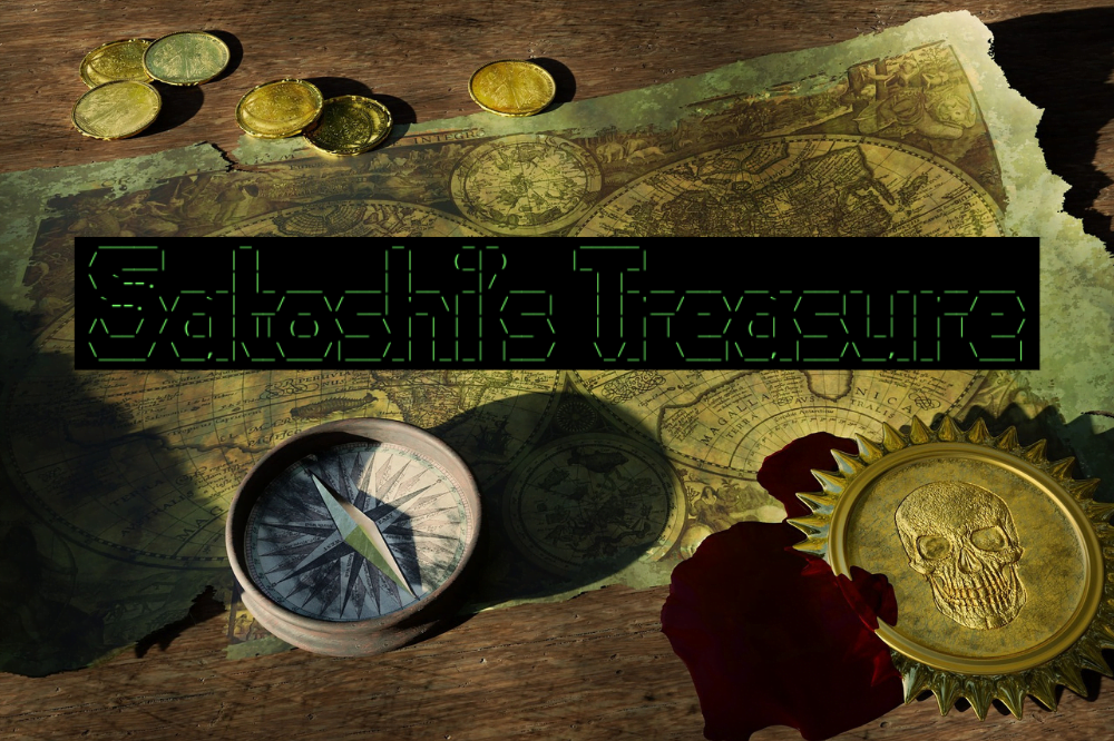 skarb satoshiego nakamoto wiadomość wskazówki blockstream kosmos bitcoin BTC satoshi's treasure