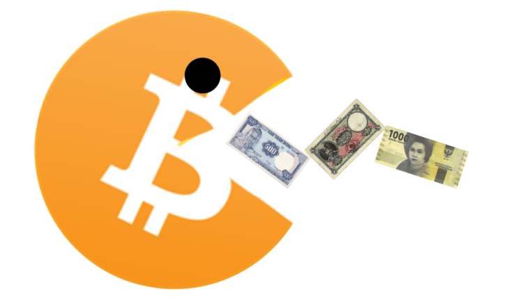 Bitcoin pożera fiaty | 1 satoshi jest wart więcej niż 8 krajowych walut!