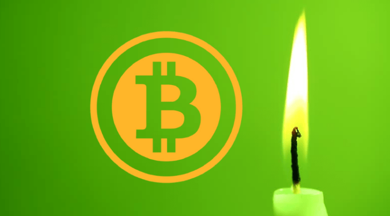 bitcoinowa zielona świeca
