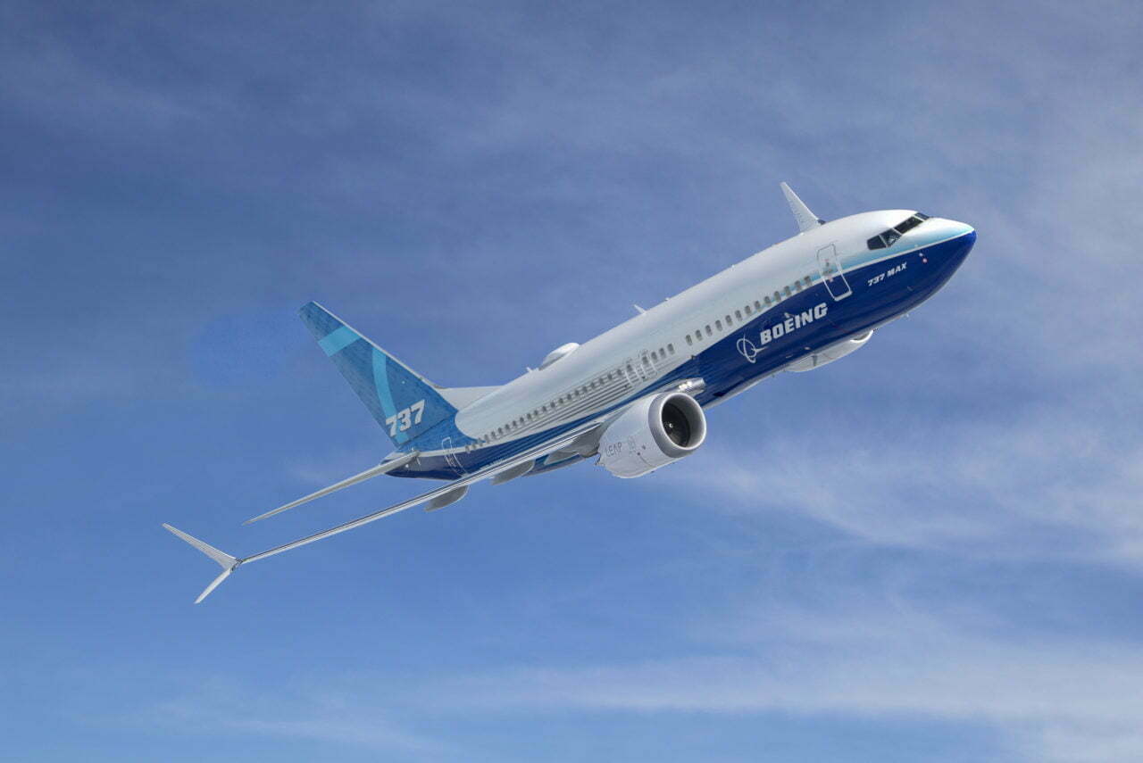 Boeing 737 MAX 7 First Flight Air to Air