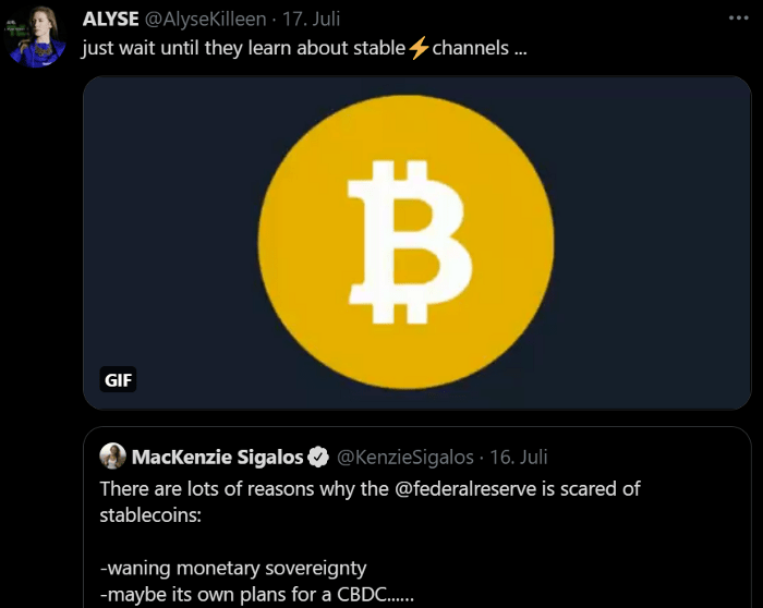 bitcoin stablecoiny