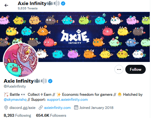 axie infinity twitter