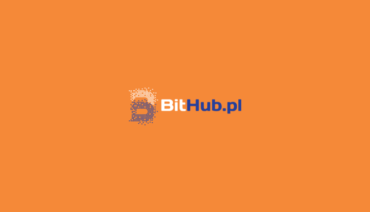 grafika tytułowa bithub.pl na pomarańczowym tle