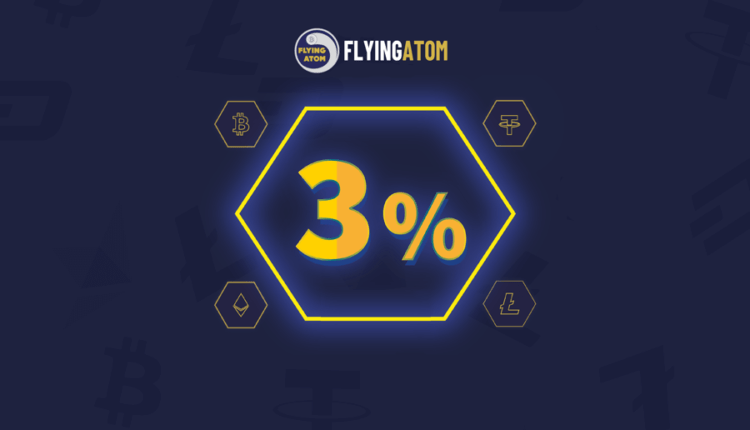 FlyingAtom obniża prowizję. Duże zmiany w kantorach i bitomatach.