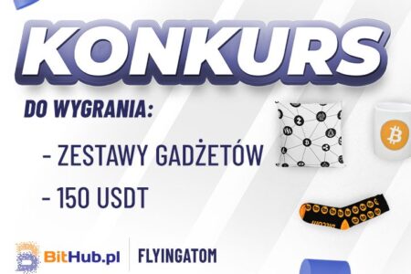 Konkurs Bithub i FlyingAtom. Wygraj gadżety i USDT