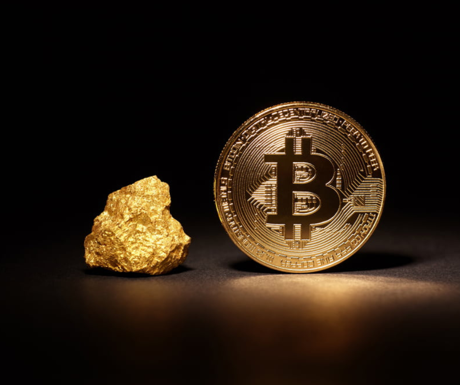 Bitcoin, złoto