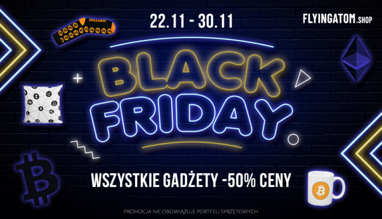 Black Friday w FlyingAtom Shop. Krypto gadżety 50% taniej