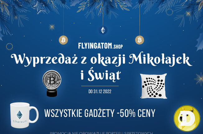 Świąteczne promocje w FlyingAtom Shop. Podaruj kryptoprezent na święta.