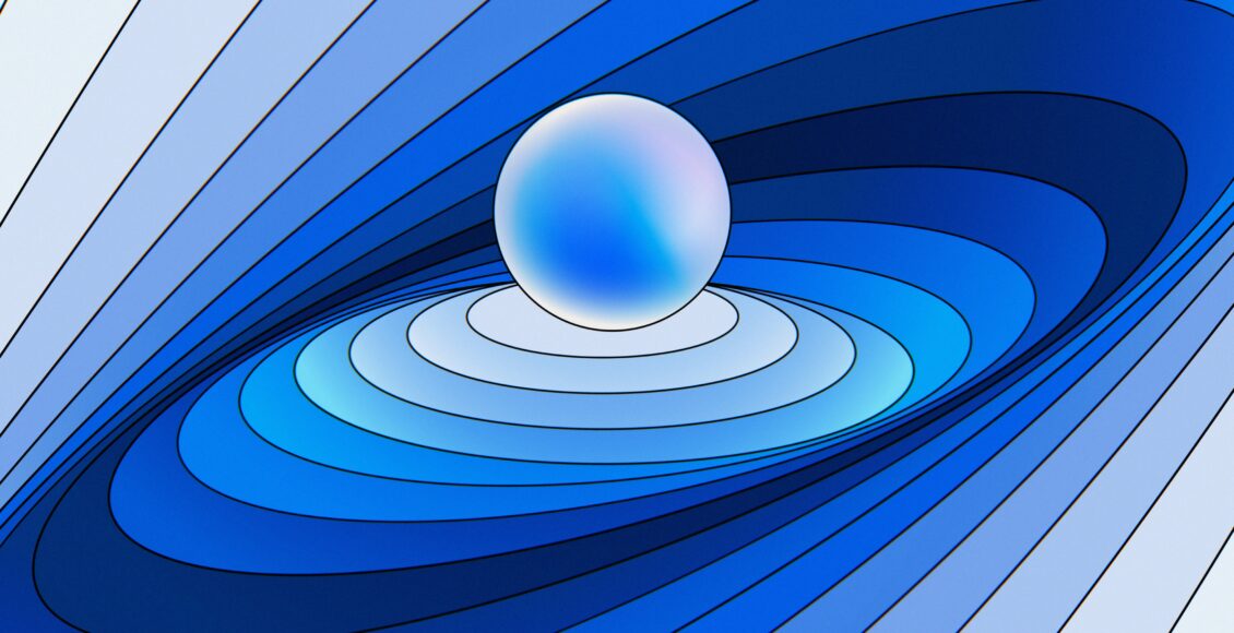 Zdjęcie niebieskiej kuli