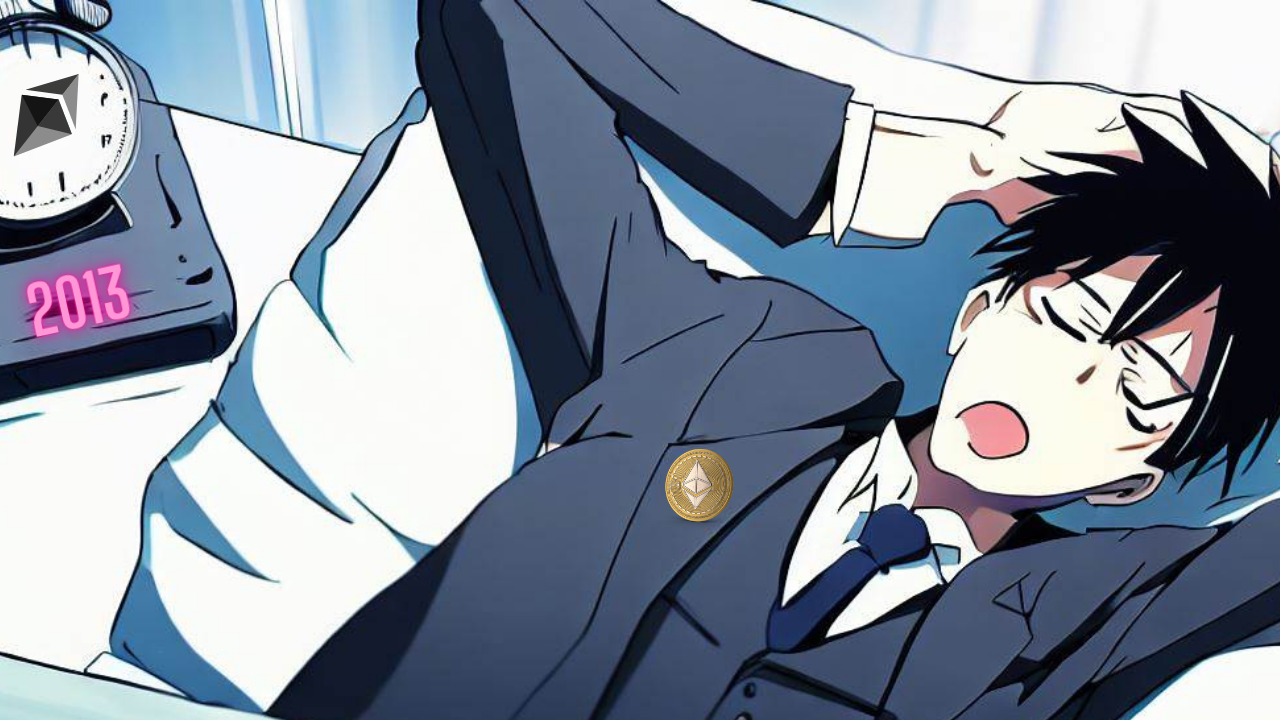 śpiący biznesmen w stylu anime
