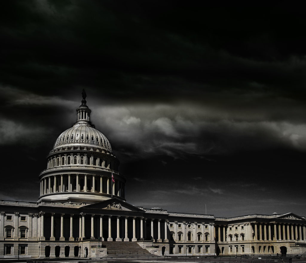 Capitol in the dark
