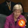 elizabeth warren podczas przesłuchania w senacie