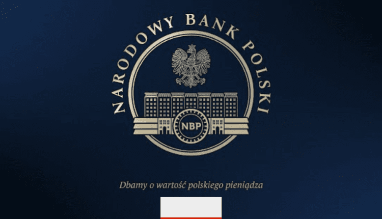 logo konferencji nbp wraz z flagą polski