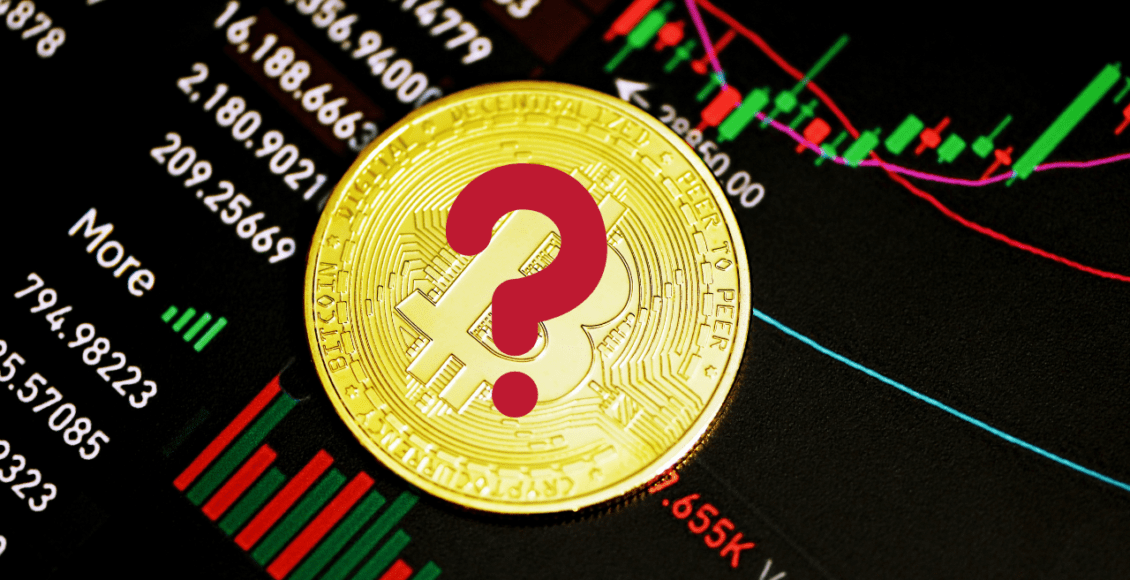 moneta bitcoin z pytajnikiem