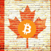 flaga Kanady i symbol BTC