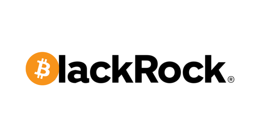 logo blackrock z bitcoinem zamiast litery b