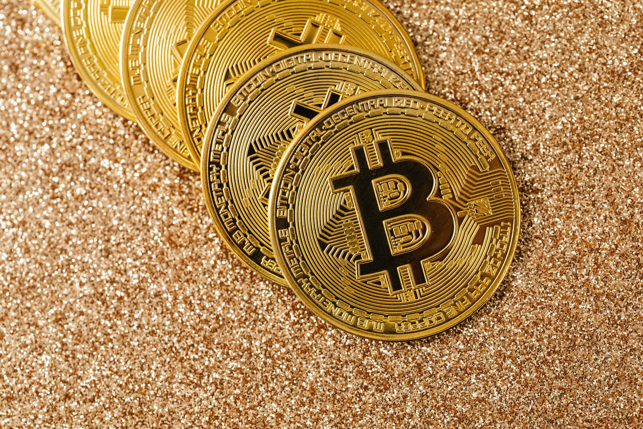 złote monety Bitcoin