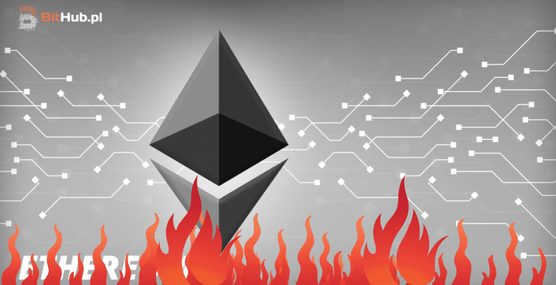 ethereum z płomieniami