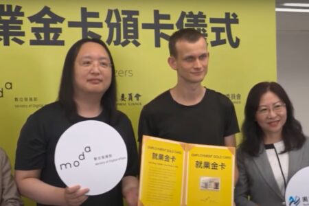 Vitalik Buterin z tajwańską „Złotą Kartą Zatrudnienia”. Co z nią zrobi biznesmen?