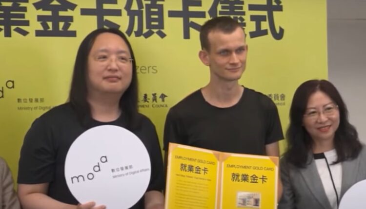 Vitalik Buterin z tajwańską „Złotą Kartą Zatrudnienia”. Co z nią zrobi biznesmen?