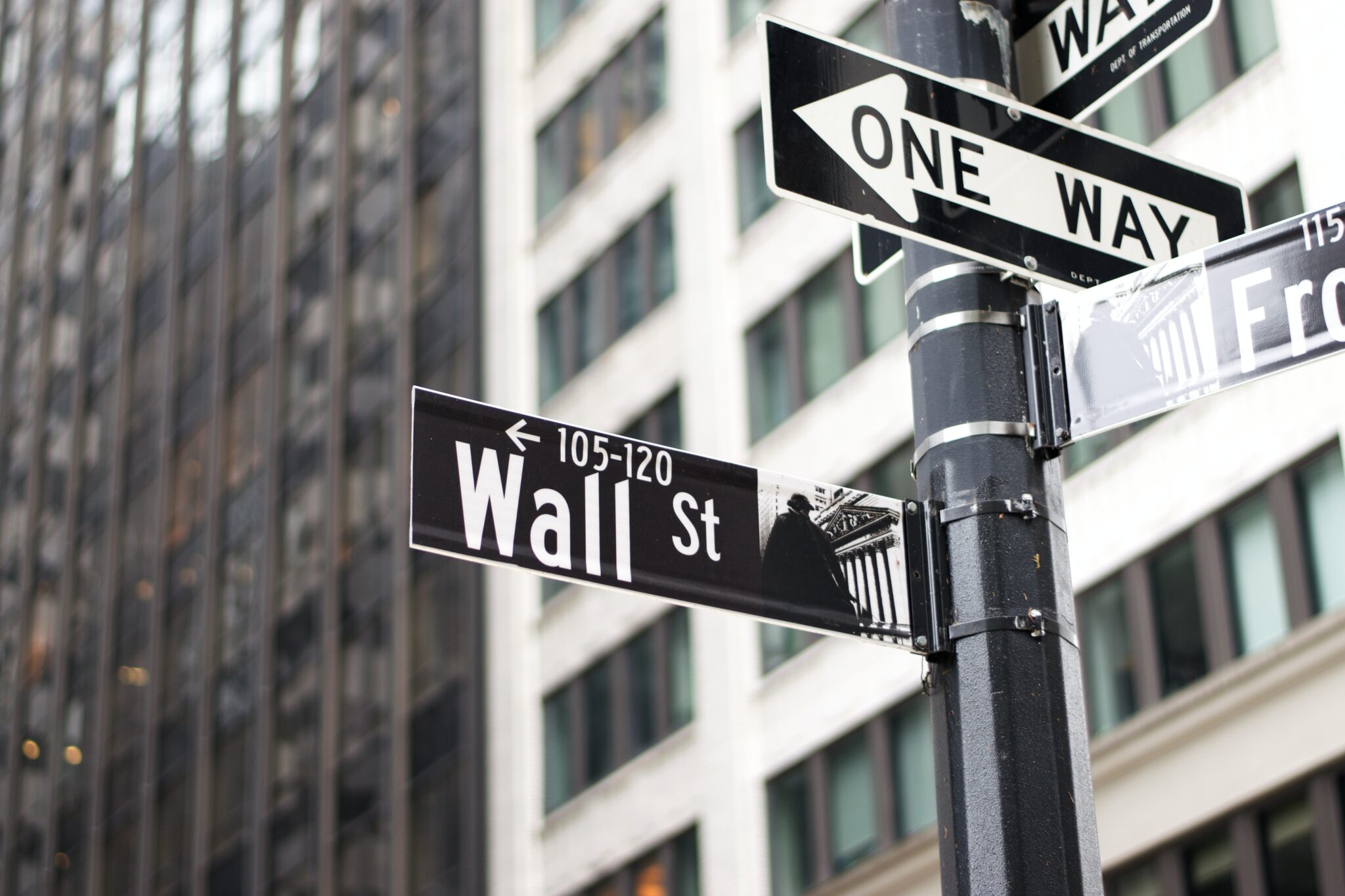 tabliczka z napisem Wall Street
