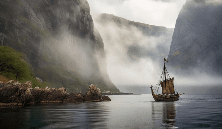 Norway – fjord – langskip