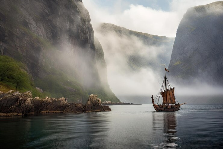 Norway – fjord – langskip