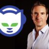 logo firmy Napster i szef firmy Jon Vlassopulos