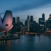 widok na Singapur, który jest ważnym punktem na mapie dla krypto firm