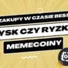 Zółta grafika z napisami i logami kryptowalut memowych