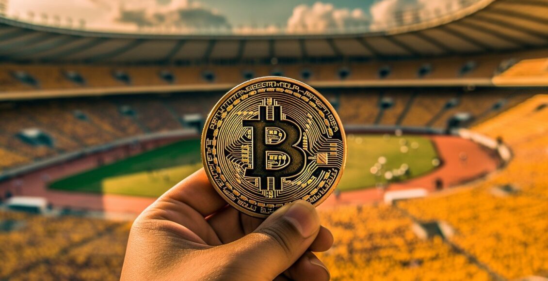 bitcoin stadion piłka nożna