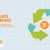 Ikona recyklingu z logiem Bitcoin minetrix