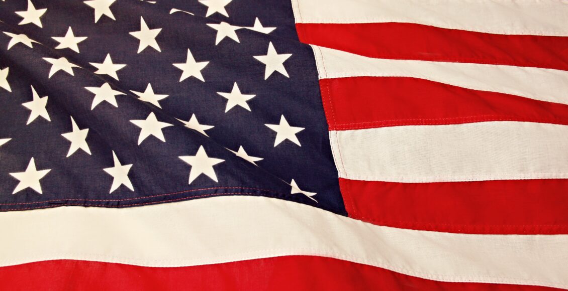 Zdjęcie amerykańskiej flagi