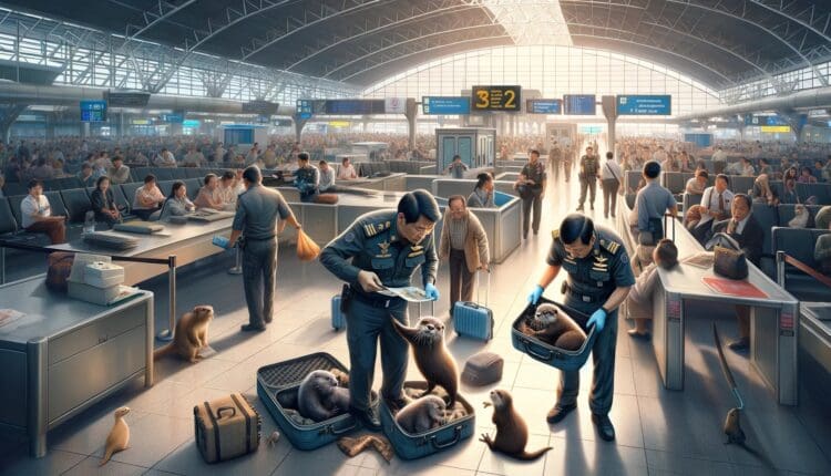 Przemyt zwierząt w… spodniach? Niezwykłe odkrycie na lotnisku w Bangkoku