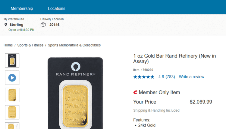 Pół roku złotych sztab na półkach supermarketu. Niespodziewana skala dystrybucji kruszcu