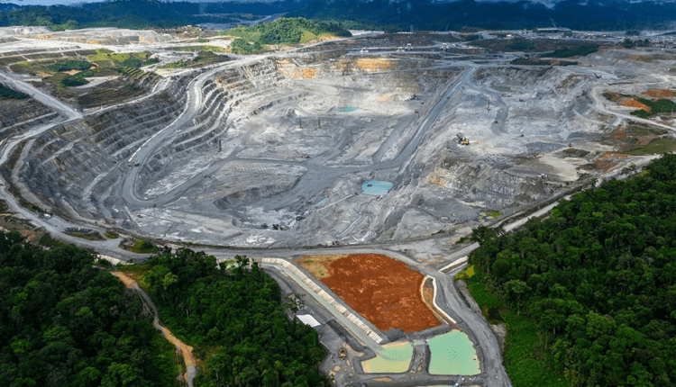 Widok kopalni Cobre w Panamie, prowadzonej przez First Quantum