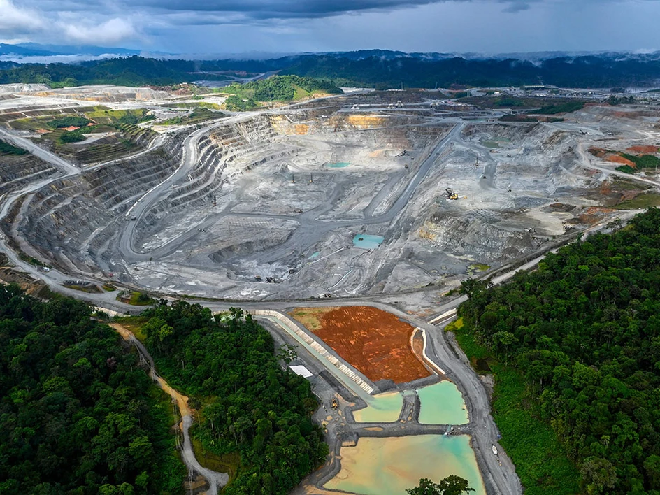 Widok kopalni Cobre w Panamie, prowadzonej przez First Quantum