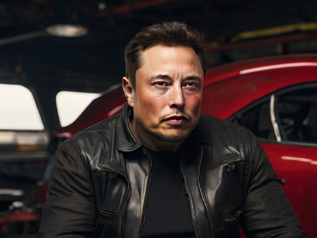 Elon Musk, auto w tle