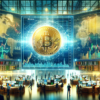 Grafika przedstawiająca handel na parkiecie giełdowym Bitcoin ETF