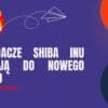 Logo Shiba Inu na fioletowym tle i informacja że posiadacze migrują do nowego krypto