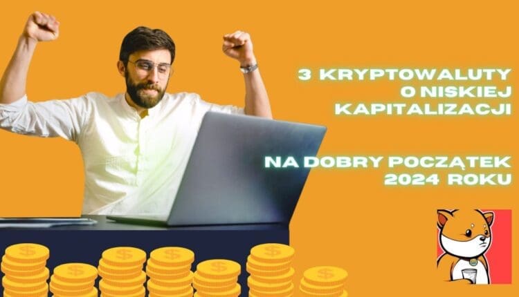 3 kryptowaluty o niskiej kapitalizacji rynkowej na dobry początek 2024 roku