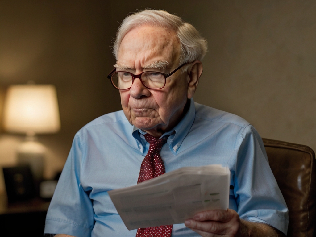 Warren Buffet czyta dokumenty