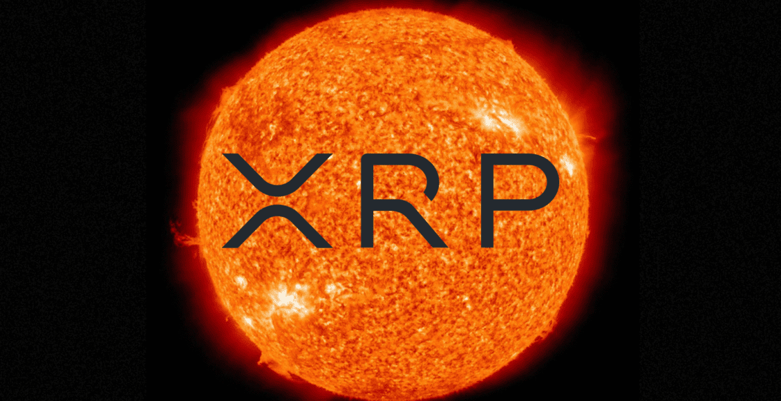 XRP, płonące słońce