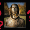 Satoshi Nakamoto, popiersie, znaki zapytania