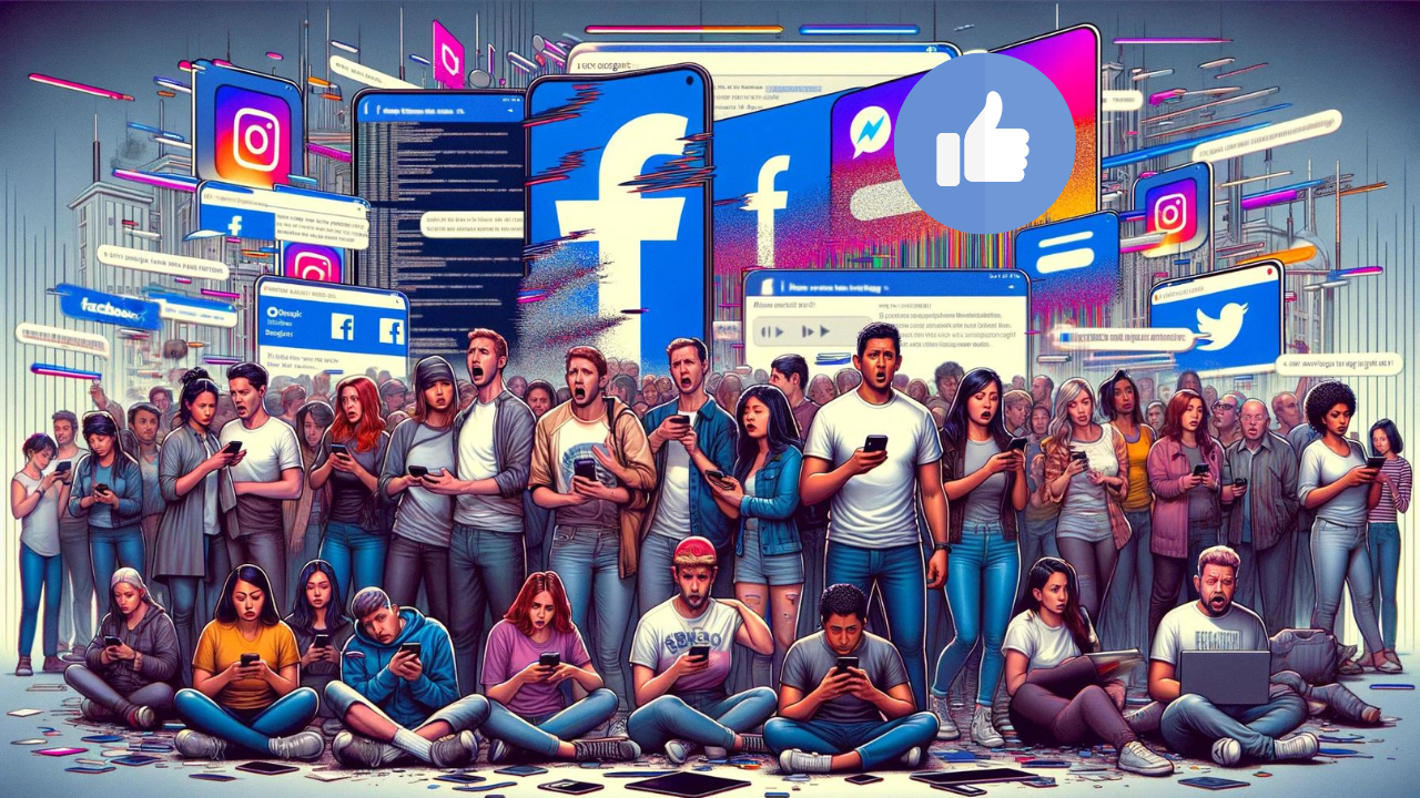 Awaria Facebooka, wkurzeni ludzie wychodzą na ulice