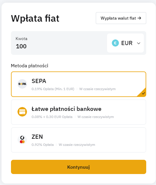 wpłata na bybit