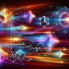 Blockchain Solana, ilustracja bloków które pędzą po łańcuchu