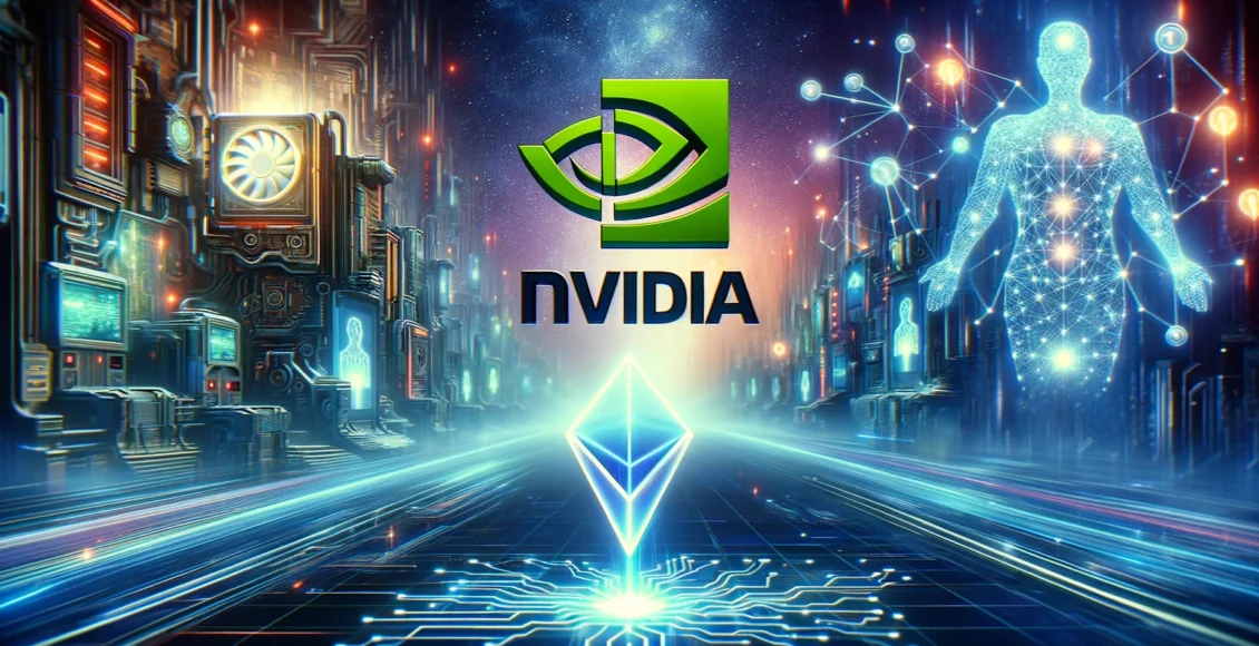 NVIDIA na tle nowoczesnego miasta